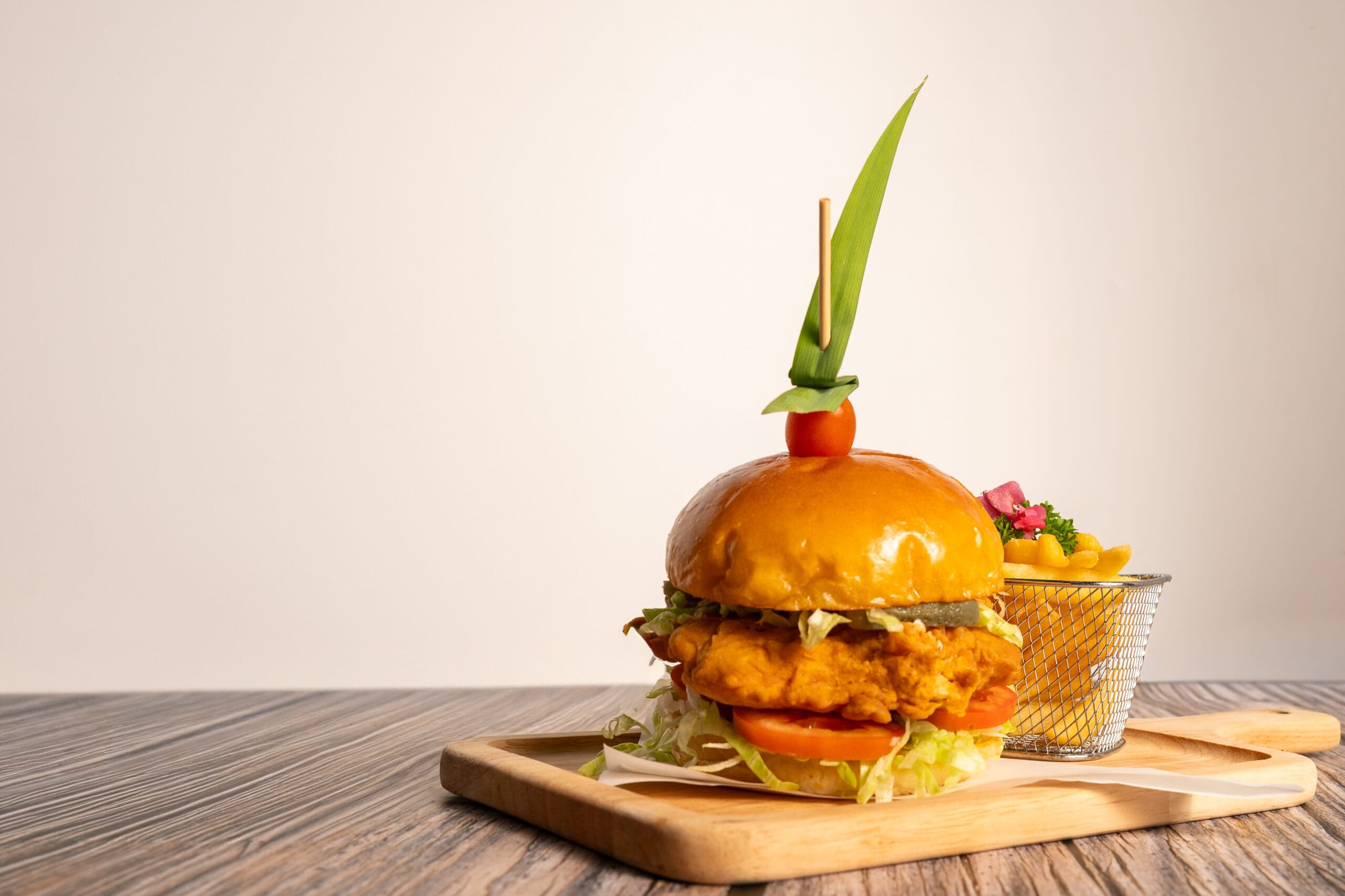 Crunchy Fried Chicken Burger