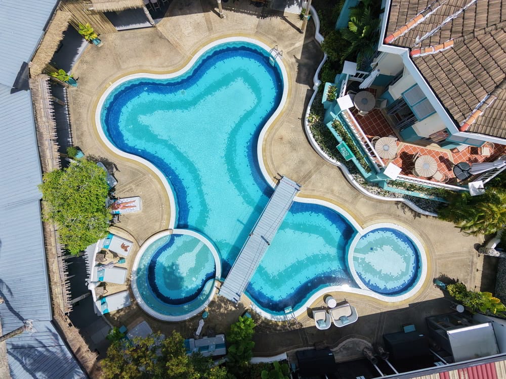 Aerial view of Soho Pool Club Pool